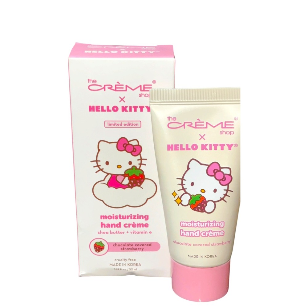 The Creme Shop x Hello Kitty Chocolate Covered Strawberry Hand Creme 1.69oz NEW